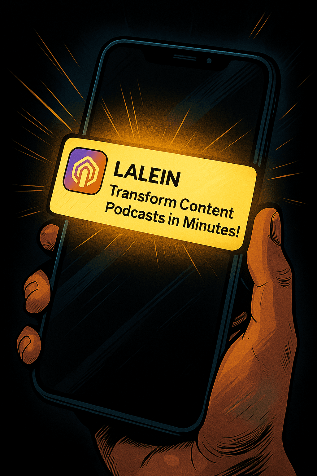 Lalein notification on phone
