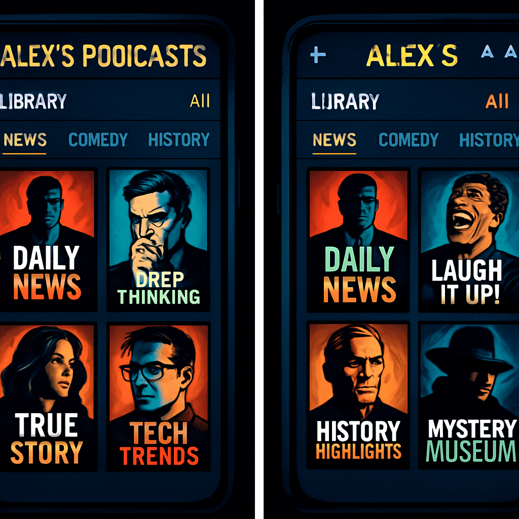 Personal podcast library
